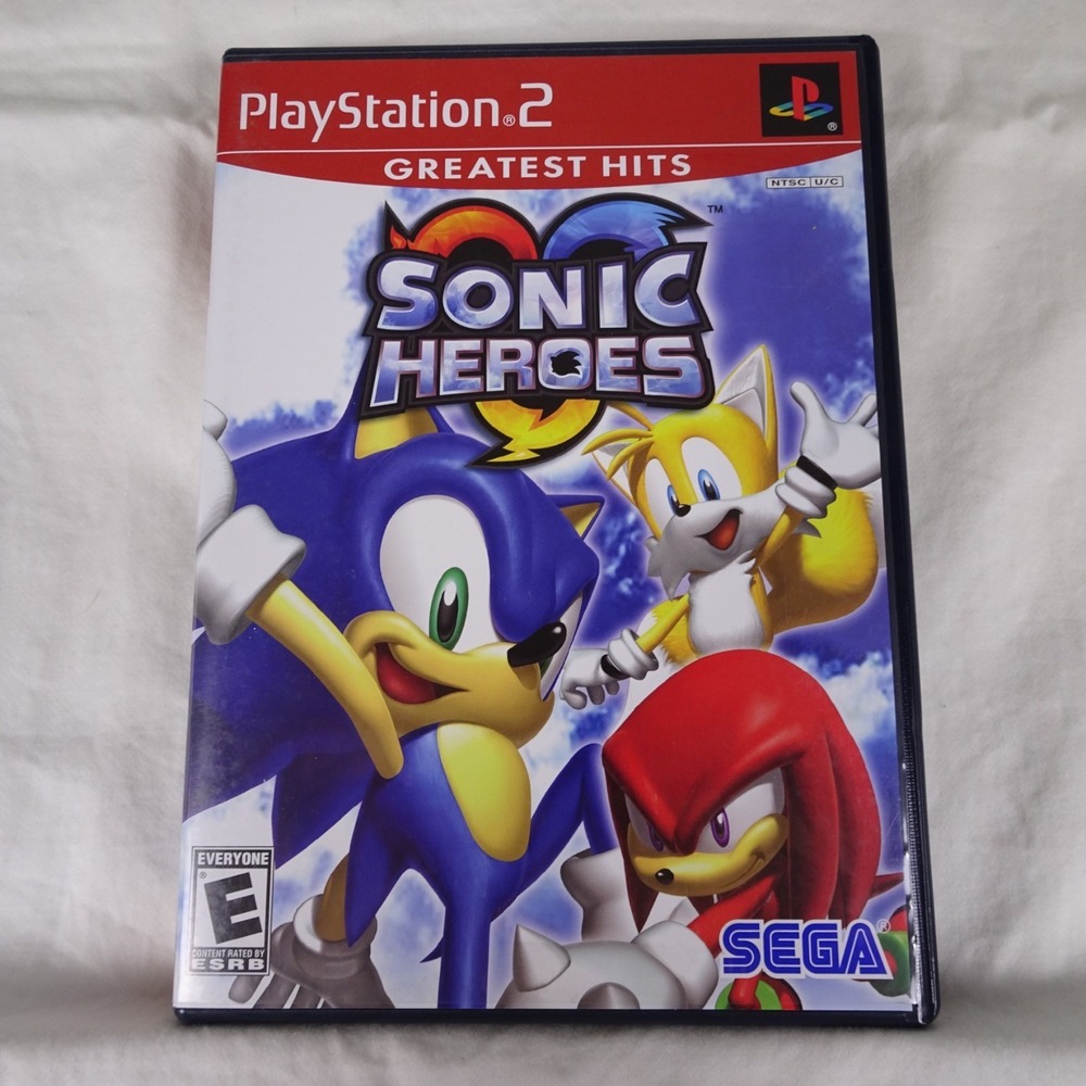Sonic‎ Heroes Greatest Hits (Sony PlayStation 2, 2003) DISC AND MANUAL